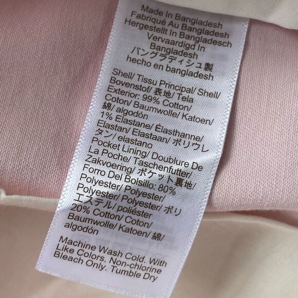 J CREW Chino Shorts Men 33 x 7 Pink NEW Flat-Front Cotton Blend L0923 - Picture 9 of 11